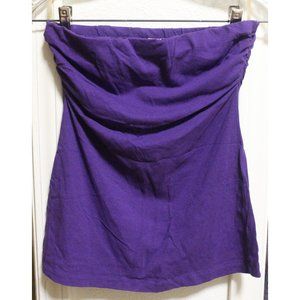 "forever" purple strapless top